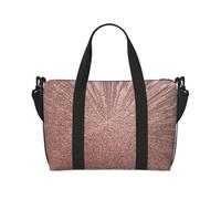 aacxzff Borsa pieghevole da viaggio a mano in oro rosa con stampa per fine settimana borse da palestra per donne uomini piccolo bagaglio a mano sotto il sedile