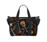 aacxzff Borsa pieghevole da viaggio per chitarre da viaggio per fine settimana borse da palestra per donne e uomini piccolo da portare sotto il sedile