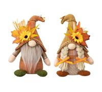 AADDLIVE - Decorazione a forma di gnomo autunnale, 2 pezzi, decorazione per il giorno del Ringraziamento, Capodanno, decorazione natalizia