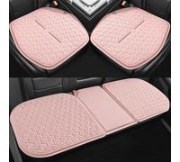 AAFEI Set Di 3 Cuscini Sedile Auto per Kia Ceed/XCeed (ED JD CD 2006-2025 2026),Supporto In Gel Traspirante 3d,Tappetino Ventilato In Seta Del Ghiaccio,Copertura Anteriore E Posteriore,Pink