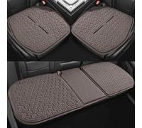 AAFEI Set Di 3 Cuscini Sedile Auto per Kia Stinger (CK 2017-2023),Supporto In Gel Traspirante 3d,Tappetino Ventilato In Seta Del Ghiaccio,Copertura Anteriore E Posteriore,Brown