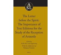 Aafke M.I. van The Letter before the Spirit: The Importance (Copertina rigida)