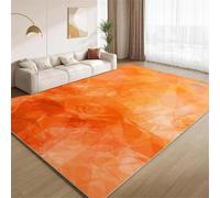 AAFUOO Tappeto arancione astratto, 200 x 250 cm, lussuoso, stile minimalista, grande, per soggiorno, retrò, lavabile, con retro antiscivolo, morbido, per camera da letto, ufficio, interni