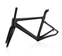 AAHEF Kit Telaio Bici da Corsa 700C 48 cm 50 cm 52 cm 54 cm Telaio in Fibra di Carbonio per Freni a Cerchione, Telaio Antivento, Sgancio Rapido, Attacco Rapido F100 mm/R130 mm, Press-Fit BB86 X 46 mm