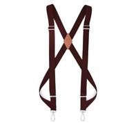 AAIXXIZAO Bretelle Suspender A Clip Laterale per Uomo da Lavoro 2,5 Cm di Larghezza X-Back con 2 Moschettoni Bretelle Elastiche Regolabili per Pantaloni
