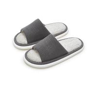 AAIXXIZAO Linen Thick Soled Slippers For Women At Home Couples Indoor Flooring Cotton And Linen Slippers For Men 40/41 Brown