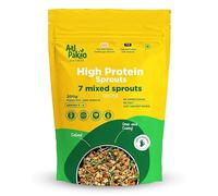 Aaj Pakao - Dehydrated Super 7 Mixed Sprouts | 200gms Makes 600gms | Serves 5-6 | Ready to Cook | Great for Salads, Stir-fries, and Sandwiches | 1 Pack, 200gms