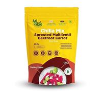 Aaj Pakao - Sprouted Multi Lentil Beetroot Carrot Instant Chilla Mix | 200gms | Makes 15-20 Chilla | Mixed Sprouted Beans & Millets | High Protein | No Preservatives | 1 Pack