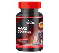 AAKG 1000mg - 120 compresse | forma efficace di L-arginina | VEGAN | fairvital