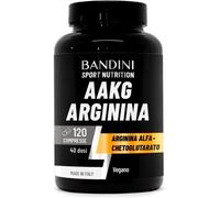 ® AAKG Arginina Alfa-Ketoglutarato in Rapporto 2:1-120 Compresse 100% Vegan (100