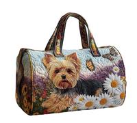 Aakluk Hippie Van Quilted Duffle Bag | Large Capacity Hippie Quilted Duffle Bag with Animal Pattern | For Work Travel School College Office Hospital Teacher Nurse, a, vedi descrizione