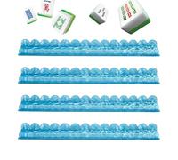 Aakluk Mahjong - Set di 4 accessori da gioco con supporto a conchiglia Mah-Jongg, per donne, uomini, pensionati, principianti, collezionisti, casa, serate di gioco, club, vacanze, feste