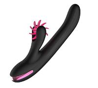 AAKOMA G Spot Vibratore Giocattoli sessuali per adulti per donne, Dildo clitorideo Stimolatore anale Dildo Giocattolo sessuale per coppie Vibratorter Masturbatori femminili impermeabili Nero