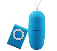 AAKOMA Vibratore a pallottola - Giocattoli sessuali impermeabili per coppie - Massaggiatore portatile per adulti Vibe Bullet G Spot - Vibratore a pallottola in silicone blu