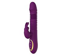 AAKOMA Vibratore a Spinta, Vibratore Clitorideo Punto G Impermeabile e Ricaricabile Vibratore Dildo in Silicone Realistico con 10 Modalità di Vibrazione di Frequenza, Giocattoli Sessuali Donne Viola