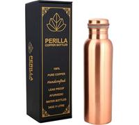 Aakrati Borraccia in rame, 1 litro, a prova di perdite, 100% puro, recipiente ayurvedico in rame, per bere più acqua e godere immediatamente dei benefici per la salute, per palestra, yoga (tinta unita