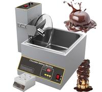 aallwwsso Mescolatore A Rotella per Cioccolato, Regolabile da 32 A 185 °F, Temperatrice Elettrica Commerciale per Cioccolato, per Una Produzione Efficiente di Caramelle 4Tank
