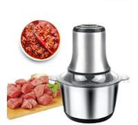 aallwwsso Mini Tritatutto da Cucina, Tritacarne A 2 velocità, 4 Lame A Due Livelli, Robot da Cucina da 800 W, Ciotola Frullatore in Acciaio Inossidabile, capacità Cibo 2L/3L/4L 3L