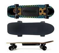 aallwwsso Skateboard Elettrico con Telecomando, Skateboard per Sport all'Aria Aperta, Ruote in Pu Resistenti all'Usura, Legno d'Acero A 7 Strati, velocità Massima 25/45 Km/H,per Adulti Singledrive-C