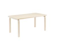 Aalto 80A Tavolo Rettangolare H74 cm Betulla