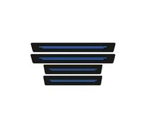 AALXF Adesivo Batticalcagno Porta Auto per Ford Fiesta 1976-2020 2021 2022 2023 2024 2025,Guardia Porta Soglia Protezione del Davanzale Dell'auto Car Battitacco Soglie Kick Plates,B