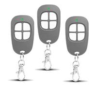 AAM0049 - Telecomando per cancello e garage, compatibile con SCS Sentinel - 433,92 MHz - 4 canali, codice segreto girevole e raggio lungo, colore: grigio