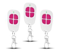 AAM0049 - Telecomando per cancello e garage, compatibile con SCS Sentinel - 433,92 MHz - 4 canali, codice segreto girevole e raggio lungo, colore: rosa