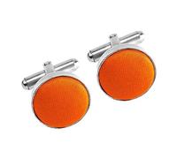 AAMERA Cufflinks for Men, Silver Tone Cuff Link Set for Weddings, Formal Dinners and Business Events, Round Shape with Bullet Back Toggle Closure, For All Cufflink Compatible Shirt