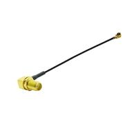 AANAN 1 pz Cavo IPEX UFL/u.FL/IPX/IPEX-1/IPEX-4 MHF4 Femmina a SMA Femmina Cavo WIFI RG1.13/0.81mm Cavo di Estensione Pigtail (Color : RPSMA F90 to MHF4 F, Size : 10CM)