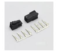 AANAN 10-50 Set connettore passo 4,2 mm 4 pin maschio femmina scheda grafica Fit For computer ATX 5557 5559 presa nera trasparente con perni(Male Female Black,50Sets)