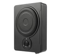 Aangeebone Subwoofer da incasso, subwoofer per auto, subwoofer attivo con set di cavi, per montaggio in diversi modelli di veicoli come auto, camion o jeep, nero