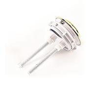AANNAA 2 pulsanti doppi dorati for serbatoio dell'acqua del WC - Pulsanti di scarico in plastica compatibili con la maggior parte dei WC a doppio scarico