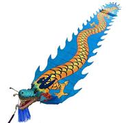 AANNAA Dragon Poi Piccolo Nastro di Seta Cinese con Testa di Drago e Corda Altalena combinata for Giochi di Fitness all'aperto Yard Park Beach