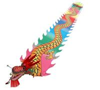 AANNAA Dragon Poi Piccolo Nastro di Seta Cinese con Testa di Drago e Corda Altalena combinata for Giochi di Fitness all'aperto Yard Park Beach