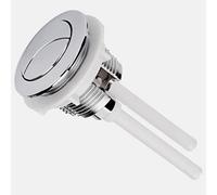 AANNAA Scarico WC universale a doppio pulsante - Forma a mezzaluna con 2 aste, compatibile con cassette di scarico da 38/48/58 mm, 1 pezzo