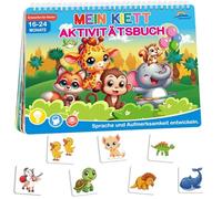 Aannanl Libro Montessori Interattivo,Giochi da Viaggio Bambini 2 3 4 Anni