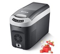 AAOBOSI 15L Frigo Portatile per Auto, 12/24V Frigorifero Portatile Elettrico, Elettrico Frigo per Auto,Camion,Picnic e Campeggio. Contenitore Refrigerante da -20℃ a 20℃