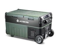 AAOBOSI Compressore refrigerante 40 l Dual Zone con ruote, 12 V/24 V, 100 - 240 V, con controllo app, per auto, camion, campeggio, barca, camper [classe energetica C]