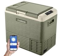 AAOBOSI frigo per auto 50L,12 V/24V e 100-240 V Frigorifero portatile, -20°C - 20°C frigo campeggio per SUV, auto, veicoli commerciali, auto sportive e camion.