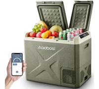 AAOBOSI Frigo Portatile 40L,Frigorifero Portatile 12v 220v Di Controllo,Frigo Da Campeggio 12/24V DC E 100-240V AC,Per L'Auto e La,RV,Viaggi