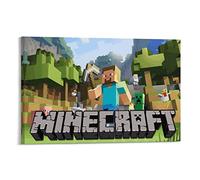 AAOCLO Minecraft Pittura Della Parete 3D La Stampa Della Pittura Su Tela Immagini Per Decorazione Della Casa Regalo,20x30inch(50x75cm)
