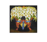 AAOTE El Vendedor De Alcatraces - di Diego Rivera Pittura Art Poster Wall Art Poster Stampe Home Decor Picture Quadro su Tela 50 x 50 cm