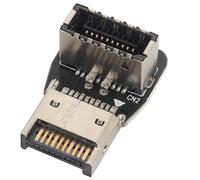 AAOTOKK 1 Pezzi 90 Gradi Angolato Verso il Basso USB 3.1 Femmina a Connettore Frontale Maschio Tipo E per Adattatore dati di Espansione della Scheda Madre Tipo E (Tipo E/Giù)