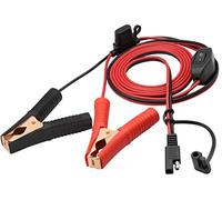 AAOTOKK 16 AWG Coccodrillo Cablaggio Cavo SAE a Batteria Clip Coccodrillo 12 V Cavo Prolunga CC con Interruttore e Scatola dei Fusibili Collegamento Scatto/Disconnessione Rapida (2,4 m/7,8 Piedi)