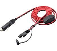 AAOTOKK 16AWG Spina Accendisigari Maschio a SAE Maschio Sgancio Rapido Connettore di Disconnessione Adattatore prolunga Cavo Ricarica con Fusibile e Interruttore(2,4M/7,8Piedi-M)