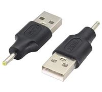 AAOTOKK (2-Pezzi Adattatore di Alimentazione DC a USB DC USB 2.0 A Maschio a DC Maschio 5 V DC Connettore Secchio di Ricarica,Adatto per tablet,. (DC 2.5 × 0.7mm)