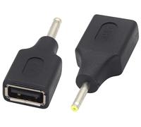 AAOTOKK (2-Pezzi Adattatore di alimentazione DC a USB USB 2.0 Connettore femmina a DC maschio 5V DC per caricabatterie, adatto per tablet,macchine di controllo. (DC 2.5 × 0.7mm)