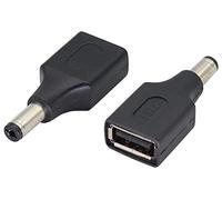 AAOTOKK (2-Pezzi Adattatore di alimentazione DC a USB USB 2.0 Connettore femmina a DC maschio 5V DC per caricabatterie, adatto per tablet,macchine di controllo. (DC5.5 × 2.1mm)