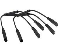 AAOTOKK (2 Pezzi Cavo CA IEC 320 C8 a Doppio C7 con Splitter a Y, 10 A 125 V Figura 8 Cavo Polarizzato CA Maschio a Femmina Doppio IEC da C7 a C8 per TV LED,Ecc.(0,3 m/12 Pollici) (C8 a 2*C7)