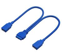 AAOTOKK 20 Pin Dual Port USB 3.0 Femmina a 20 Pin Header Della Scheda Madre per Porte USB Direttamente Alla Scheda Madre Del Computer Compatibile Con USB 2.0/1.0(30cm-20Pin to USB F)